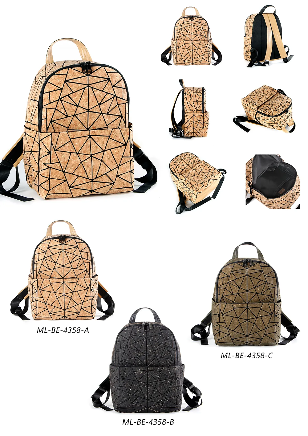 Sustainable Fashion Cork Backpack
